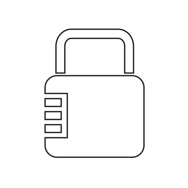 Lock Icon Illustration Design — Stockvektor