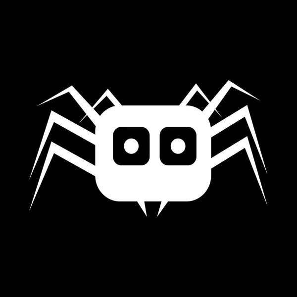 Projeto da ilustração do ícone da aranha — Vetor de Stock