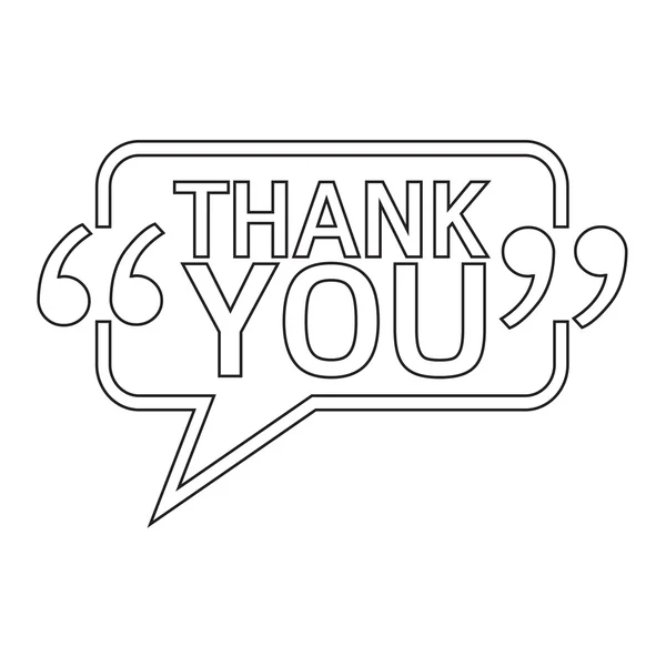 THANK YOU Lettering Illustration design — Stock Vector