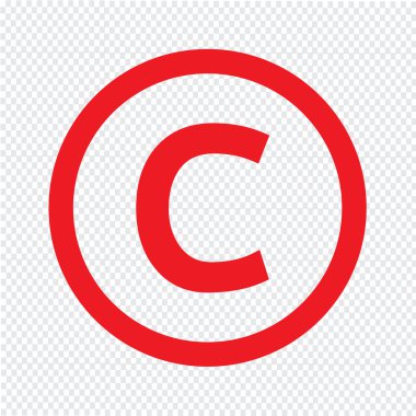 C harfi simge illüstrasyon tasarımı için temel yazı tipi