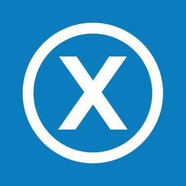 Temel yazı tipi harf X simgesi illüstrasyon tasarımı