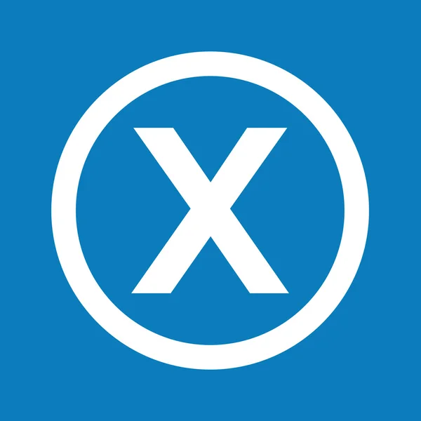 Grundläggande teckensnitt bokstaven X ikon Illustration design — Stock vektor
