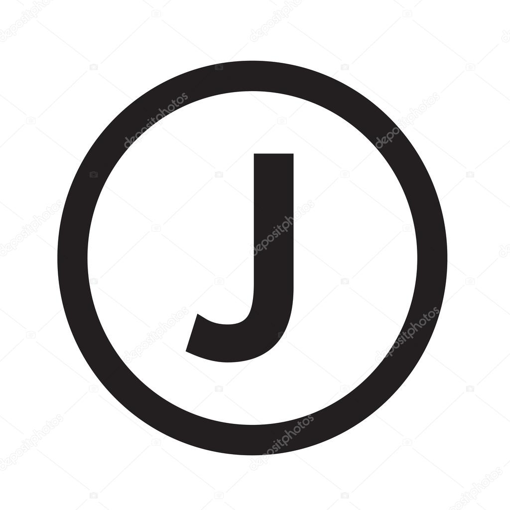 Grundlegenden Schriften Fur Buchstabe J Icon Illustration Design Stockvektor C Porjai