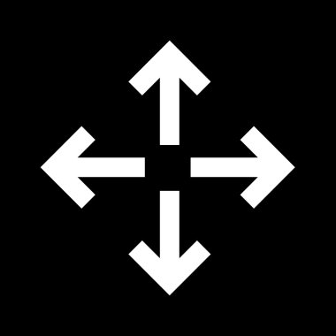 Tam ekran simgesini illüstrasyon tasarımı