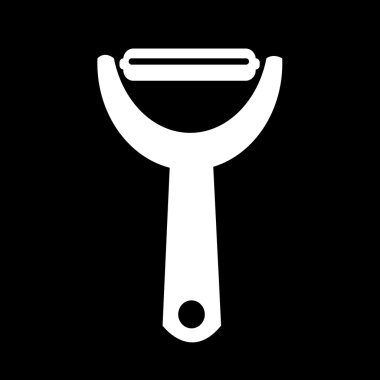 Patates soyma simge illüstrasyon tasarım