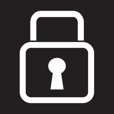 kilit simgesi illüstrasyon tasarımı