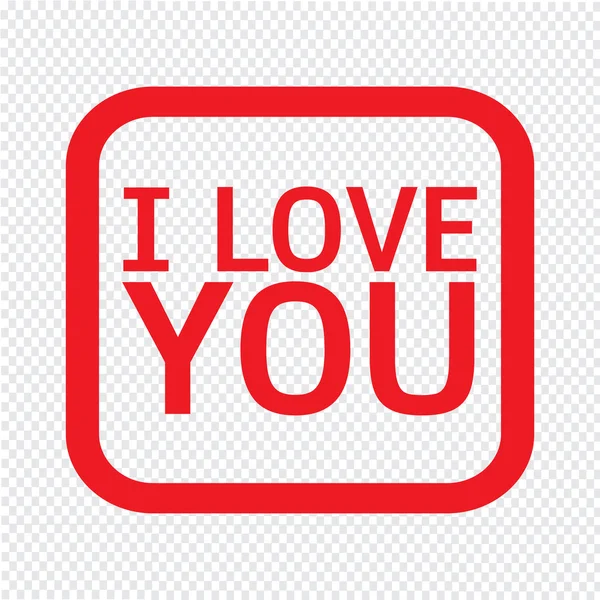 I Love u belettering afbeelding ontwerp — Stockvector