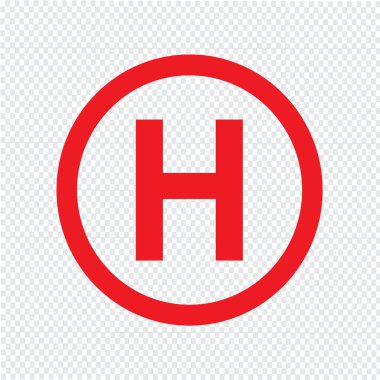 H harfi simgesi illüstrasyon tasarımı temel yazı tipi