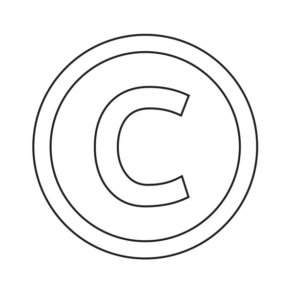 Grundschrift für Buchstabe c Symbol Illustration Design — Stockvektor