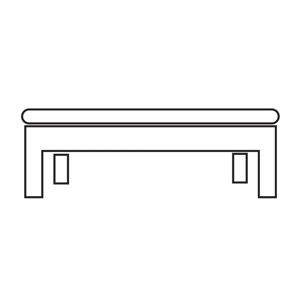 벤치 아이콘 일러스트 레이 션 디자인 — 스톡 벡터