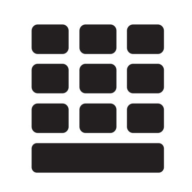 tuş takımı simgesi illüstrasyon tasarım