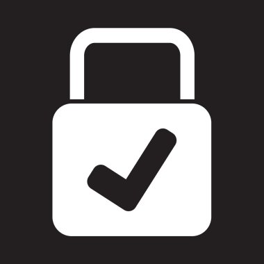 kilit simgesi illüstrasyon tasarımı