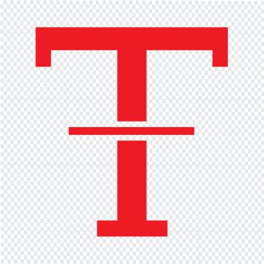 Metni üstü çizili Düzenle simgesi illüstrasyon tasarım