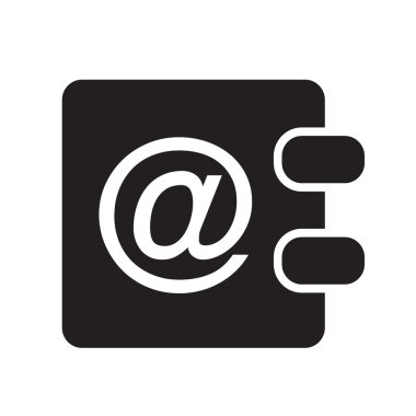 adres defteri simgesini illüstrasyon tasarımı