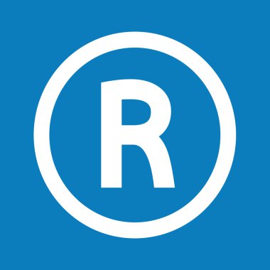 Temel yazı tipi harf r simgesi illüstrasyon tasarımı