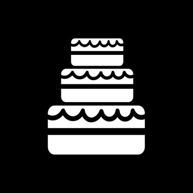 Düğün pastası simge illüstrasyon tasarım