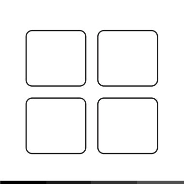 Menü simgesini illüstrasyon tasarımı