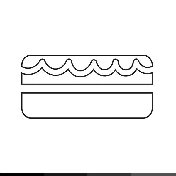 Svatební dort ikona ilustrace design — Stockový vektor