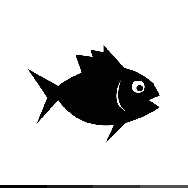 Icono de pescado Diseño de ilustración — Vector de stock