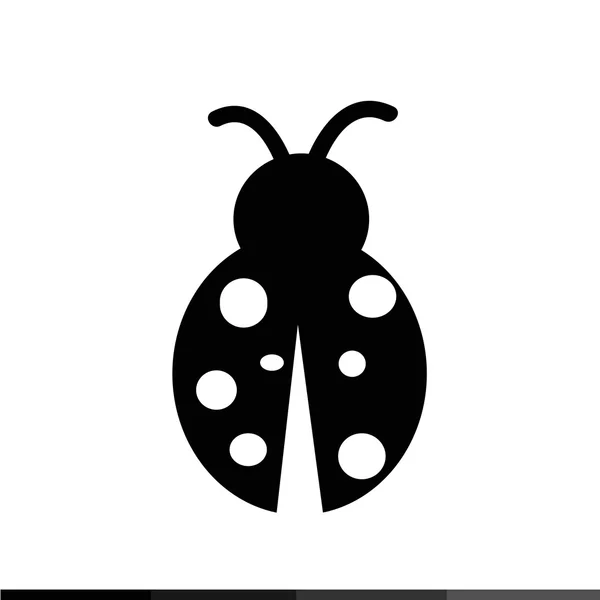 Ladybug Icon Illustration design — Stock Vector