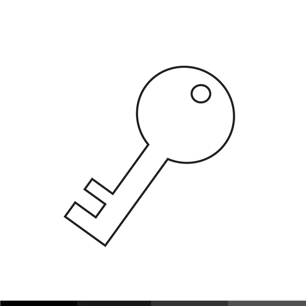 Ícone chave Design de ilustração — Vetor de Stock