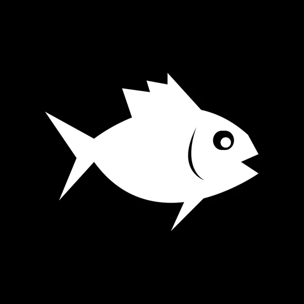 Fisch-Ikone Illustration Design — Stockvektor