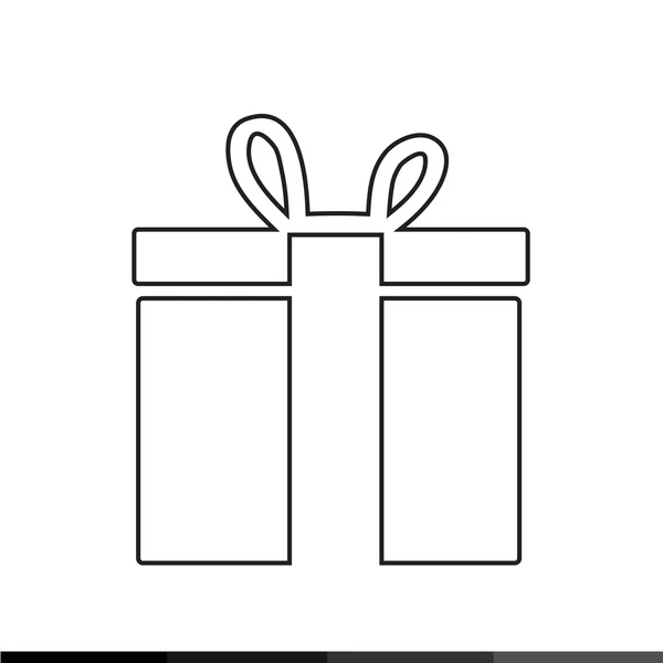 Icono de caja de regalo Diseño de ilustración — Archivo Imágenes Vectoriales