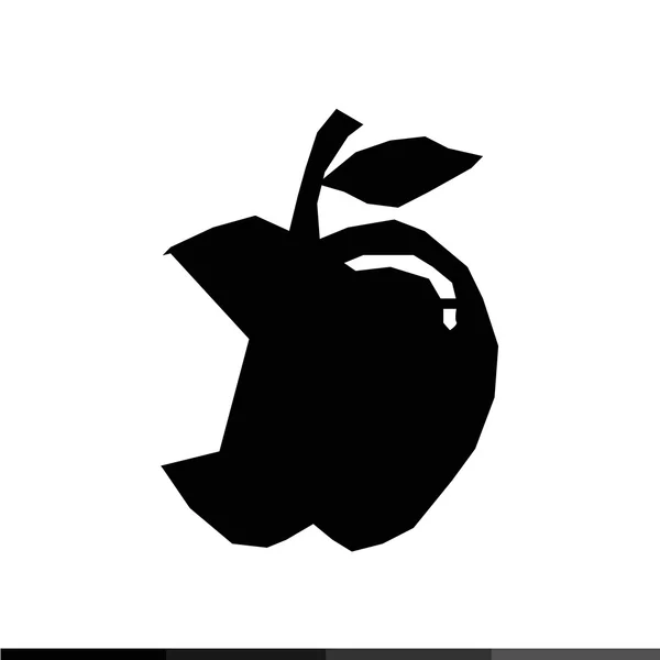 Icono de Apple Diseño de ilustración — Vector de stock