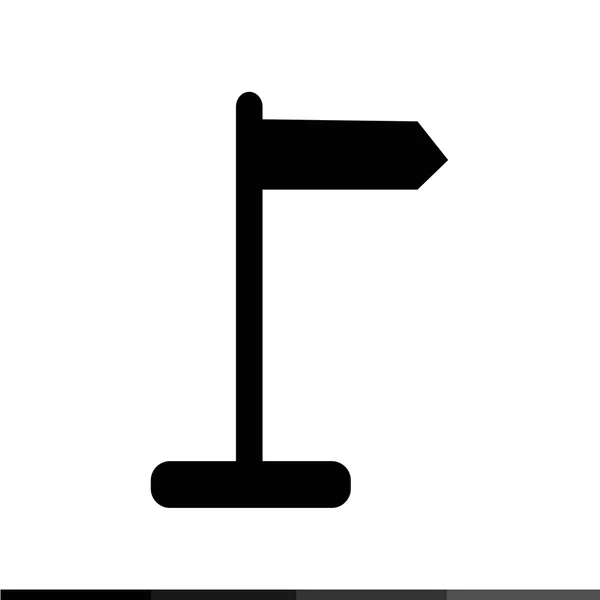 Richtungsweisendes hölzernes Zeichen Symbol Illustration Design — Stockvektor