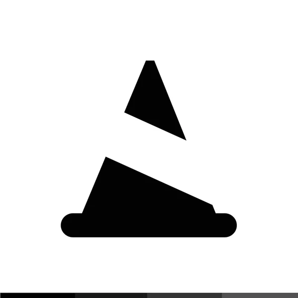 Icône de cône de circulation Illustration design — Image vectorielle