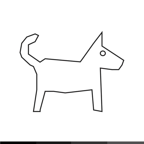 Psí obrázek ikony designu — Stockový vektor