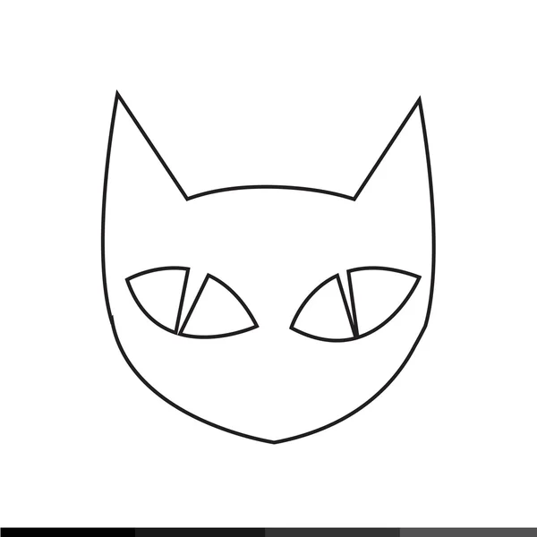 Desain Ilustrasi Ikon Kucing - Stok Vektor