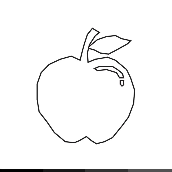 Icône Apple Illustration design — Image vectorielle