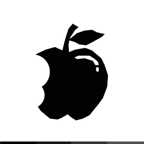 Icono de Apple Diseño de ilustración — Vector de stock