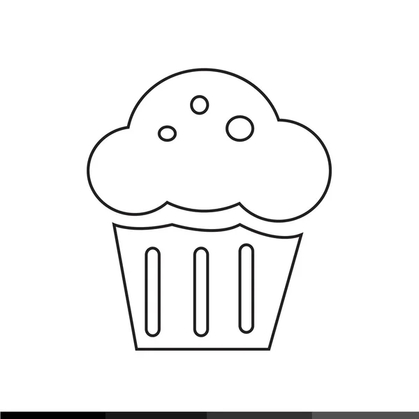 Cupcake Icon Illustration design — Stock Vector
