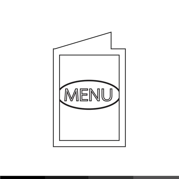 Icono de menú de alimentos Diseño de ilustración — Vector de stock