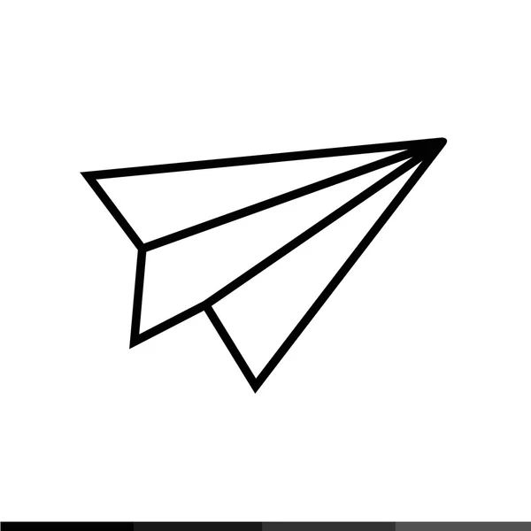 Icône avion papier Illustration design — Image vectorielle