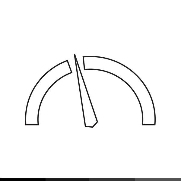Конструкция иконок спидометра и тахометра — стоковый вектор