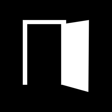 Kapı simge illüstrasyon tasarım