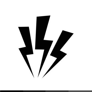 Yıldırım ikonuna illüstrasyon tasarımı