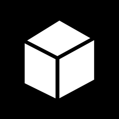 Simge illüstrasyon tasarımı kutusu