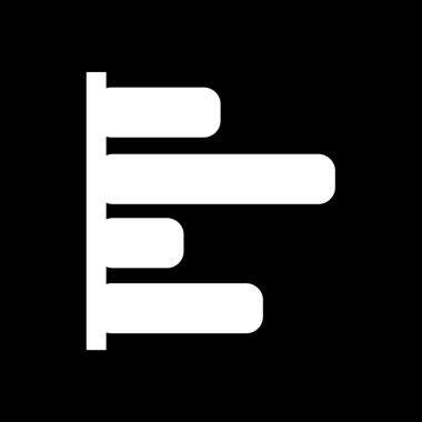 Diyagram simgesi, grafikleri simge illüstrasyon tasarım