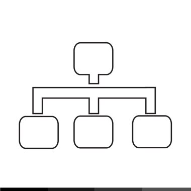 Diyagram simgesi, grafikleri simge illüstrasyon tasarım
