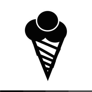 Dondurma simgesi illüstrasyon tasarım