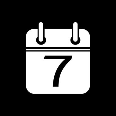 Basit takvim simgesini illüstrasyon tasarımı