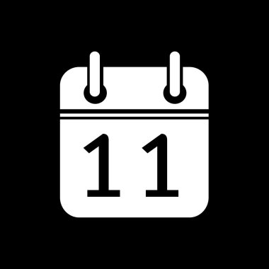 Basit takvim simgesini illüstrasyon tasarımı