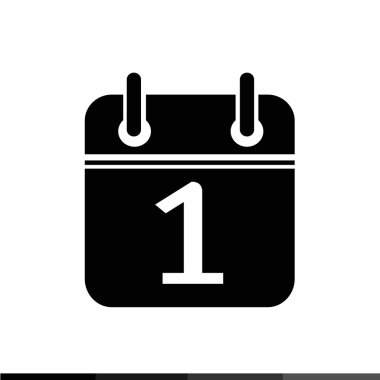 Basit takvim simgesini illüstrasyon tasarımı