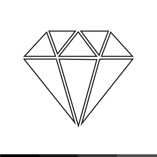 Diamond icon Illustration design — Stock Vector