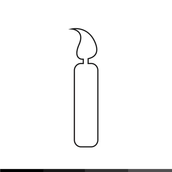 Candle icon Illustration design — Stock Vector