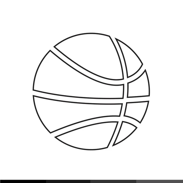 Icono de baloncesto Diseño de ilustración — Archivo Imágenes Vectoriales